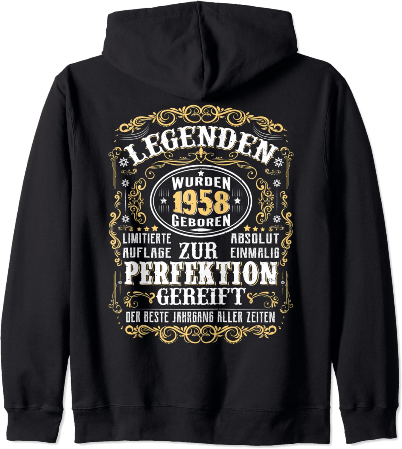 1958 Legenden Wurden 1958 Geboren Geburtstag Jahrgang 1958 Kapuzenjacke